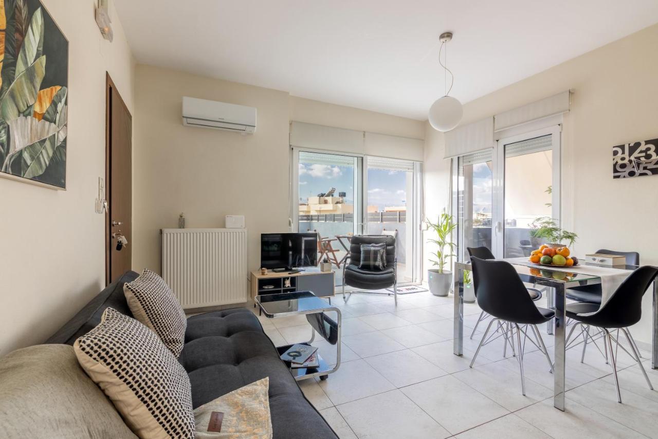 Bright & Modern Apt With View Heraklion  Ngoại thất bức ảnh